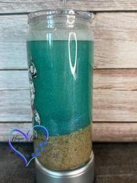Image 3 of 20oz Mermaid Couture Beach Sand Acrylic Tumbler 