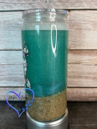 Image 6 of 20oz Mermaid Couture Beach Sand Acrylic Tumbler 