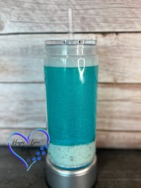 Image 5 of 20oz The Retirement Taro Card Beach Sand Acrylic Tumbler 