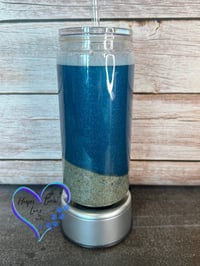 Image 5 of 20oz Summer Vibes Beach Sand Acrylic Tumbler 