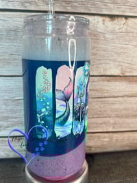 Image 5 of 20oz Mermaid Beach Sand Acrylic Tumbler 