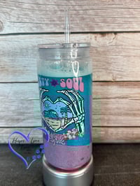 Image 3 of 20oz Salty Soul Sand Acrylic Tumbler 