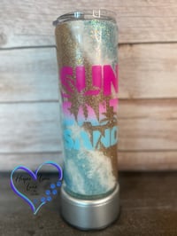 Image 1 of 20oz Sun Salt Sand Beach Tumbler
