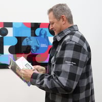 Image 1 of i964- Buffalo Check Fleece Shirt - Grey