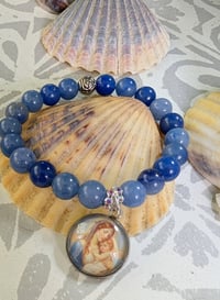 Image 3 of Our Lady Star of the Sea Aventurine Gemstone Bracelet – Handmade on Cape Cod