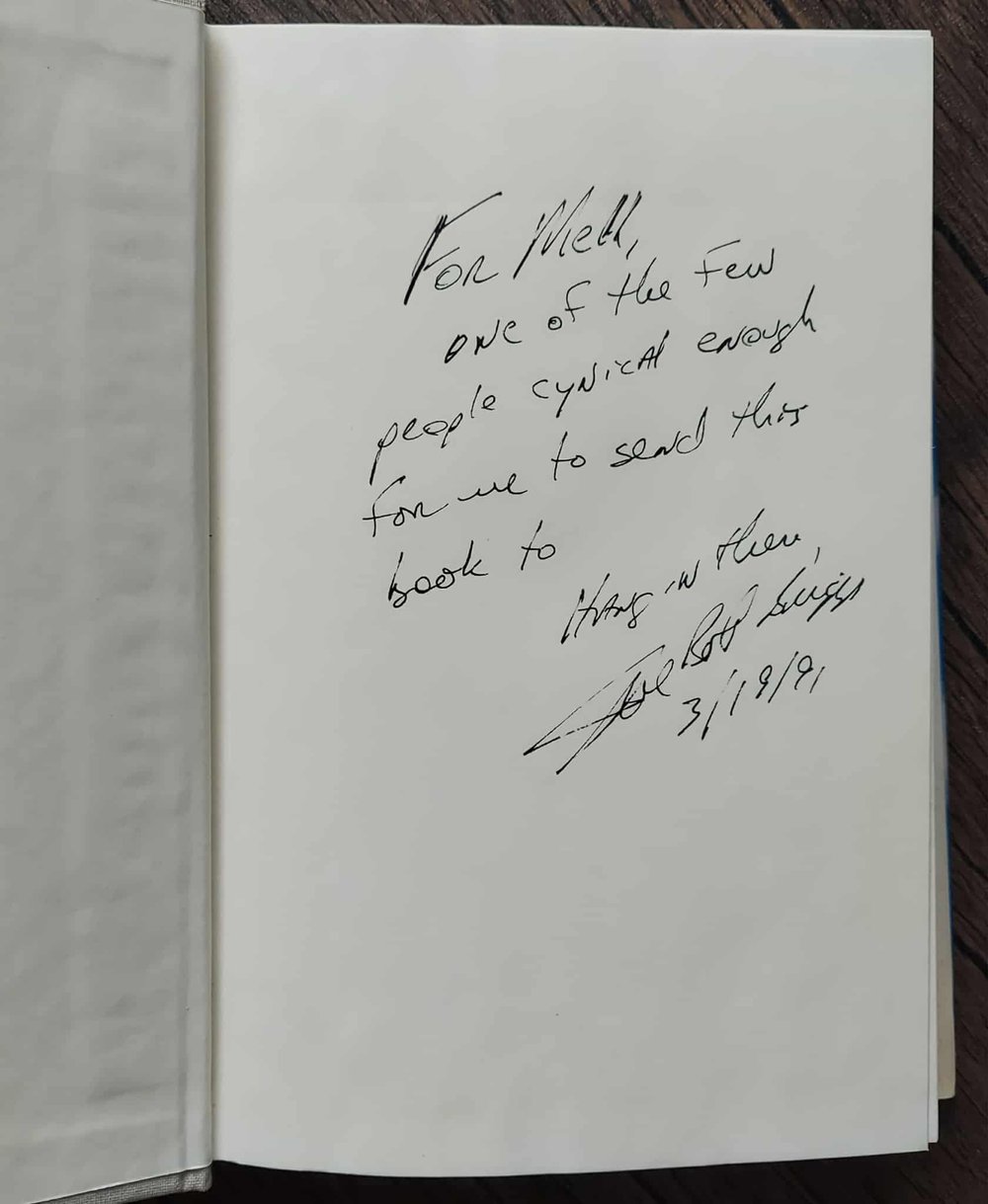 The Cosmic Wisdom of Joe Bob Briggs - SIGNED