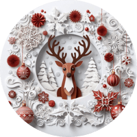 Image 1 of Christmas Ornaments- White backgrounds