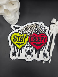 STAY CREEPY 9.25 X 11.25IN EMBROIDERED/FELT BACK PATCH