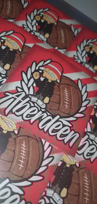 Image 2 of Pack of 25 7x7cm Aberdeen Football/Ultras Stickers.