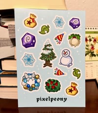 Image 4 of 5x7" Animal Crossing: New Horizons Seasons Matte Sticker Sheet
