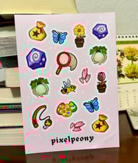 Image 6 of 5x7" Animal Crossing: New Horizons Seasons Matte Sticker Sheet
