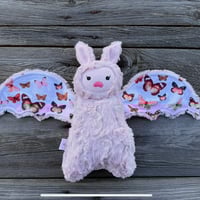 Tubby Bat - Dusty Pink Butterflies
