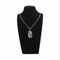 Image 6 of Monkey Chinese Zodiac Moss In Snow Jade Pendant