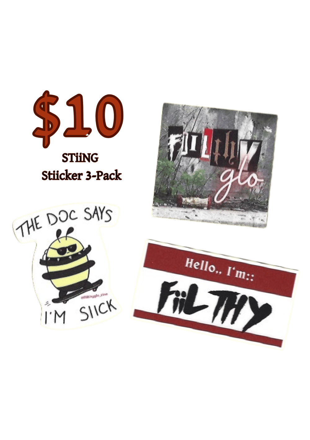 Image of 'STiiNG' FG Stiicker 3-Pack