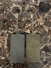 Image 2 of SET OF 2 OLD STYLE TYCOONREBEL CLOTHING CO.  METAL LUXURY KEYCHAINS SILVER & GOLD COLOR. 