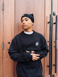 Image 1 of Black and White Crewneck