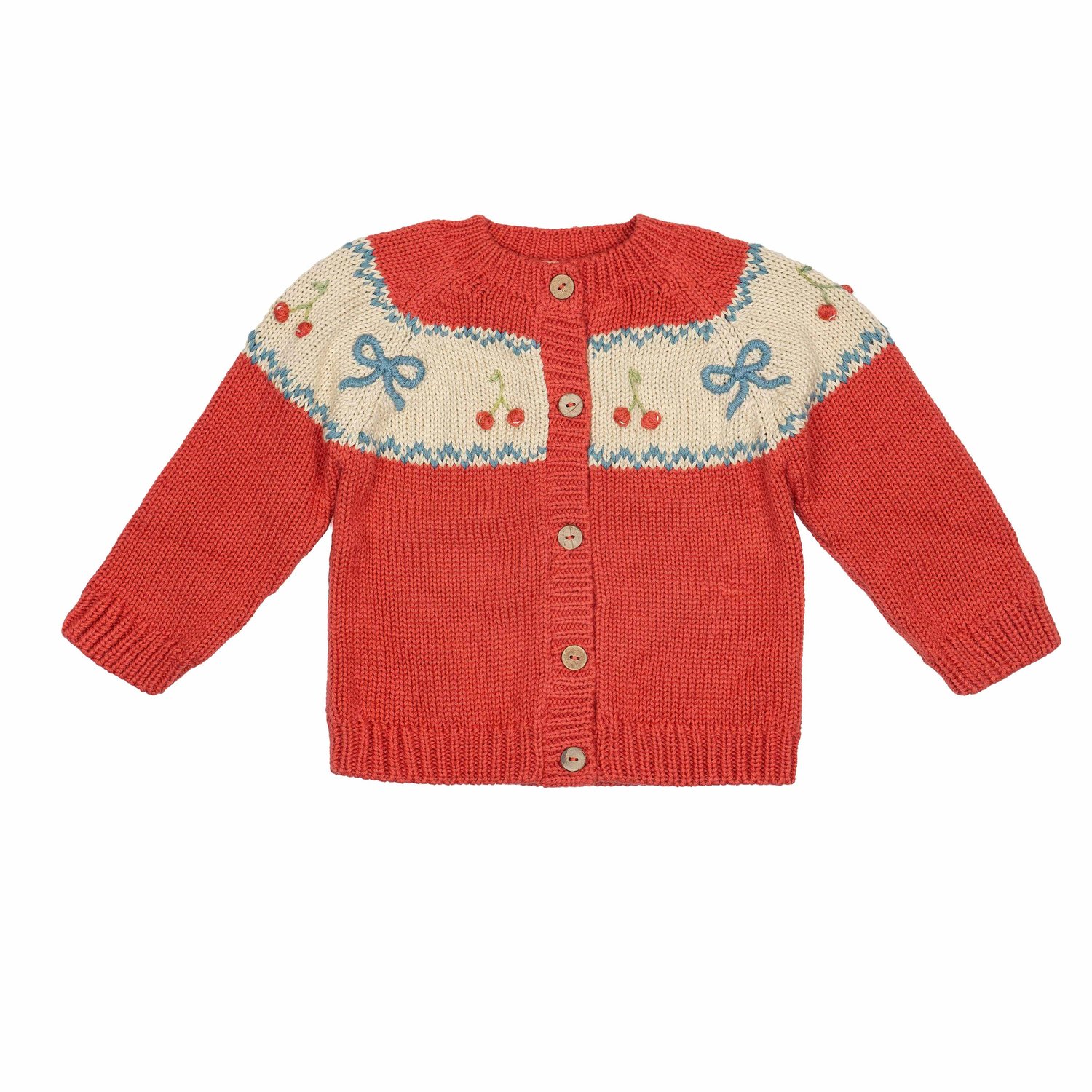 Image of Sweetheart Cardigan - Cherry Red