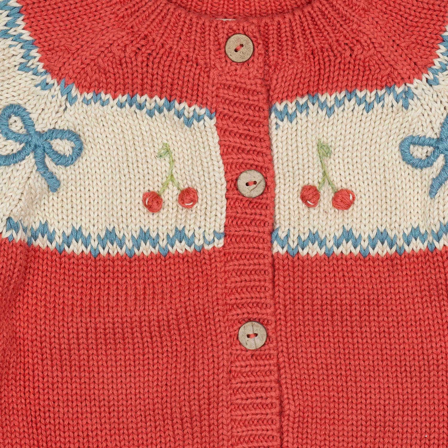 Image of Sweetheart Cardigan - Cherry Red
