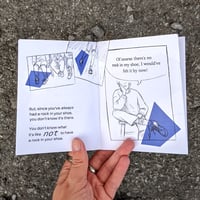 Image 3 of the "rock in your shoe" analogy / l'analogie de la roche dans le soulier | zine