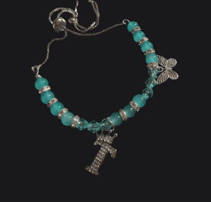 Image of 👑 Crown Initial Bracelet