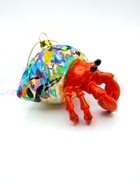 Graffiti Hermit Crab Ornament 