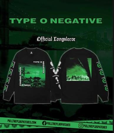 PRE  Order Type O Negative - World Coming Down   - T-shirt and Long Sleeves 