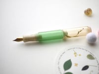 Image 3 of Green & Baby Pink - Pocket Fountain Pen 