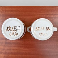 Image 2 of Arabia Finland Rosmarin Sugar Bowl and Creamer