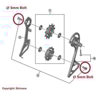 Image 6 of Ceramic Jockey Wheel Set - 13T+15T Oversized Alloy Wheels