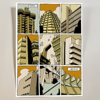 9 edificios estilo comic