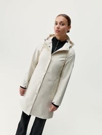 Image 1 of Jacket Trench Winter Ecru
