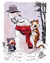 Image 3 of Impresión Calvin and Hobbes fanart / Print  Calvin and Hobbes fan art