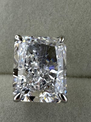 Image of Maxine 4.0Ct Classic Radiant Cut Women's Stud Earrings In Sterling Silver - MSRP $119 Free Shipping