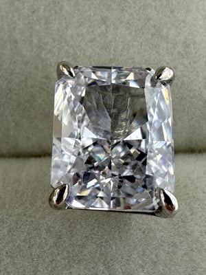 Image of Maxine 4.0Ct Classic Radiant Cut Women's Stud Earrings In Sterling Silver - MSRP $119 Free Shipping