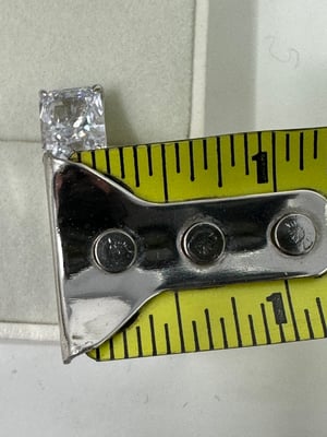 Image of Maxine 4.0Ct Classic Radiant Cut Women's Stud Earrings In Sterling Silver - MSRP $119 Free Shipping