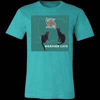 Image 2 of THE WEATHER IS HAPPENING WEATHER CATS UNISEX T-SHIRT