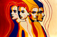 Image 1 of Write Your Story VI – Becoming the Many Faces Within  Original Series – Hand Painted 1/3