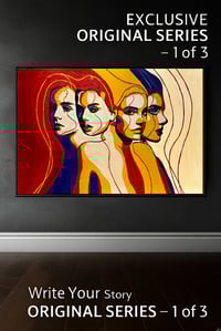 Image 4 of Write Your Story VI – Becoming the Many Faces Within  Original Series – Hand Painted 1/3