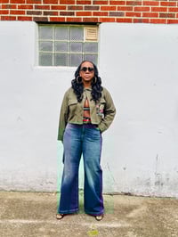 Image 1 of Contrast  Cropped Jacket 