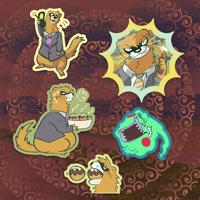 Image 2 of (PREORDER) Weasel Reigen Sticker Pack