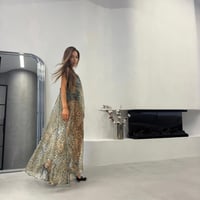 Image 1 of GOLD LEO MIST MAXI DRESS