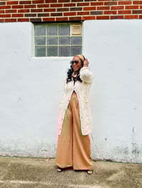 Image 1 of Long Cream Cardigan