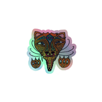 Image 2 of "Mystical Cat"😸Holographic stickers