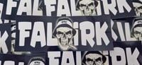 Image 2 of Pack of 25 13x5cm Falkirk Skull Smoking Football/Ultras Stickers.