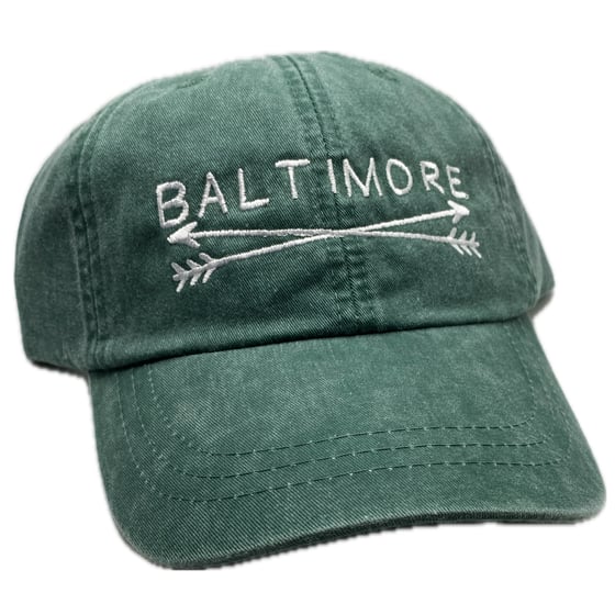 Image of Baltimore Arrows Dad Hat Green/white (free shipping)