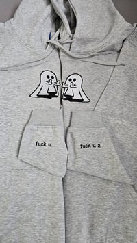 Image 4 of Ghost Middle Finger Hoodies