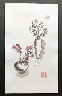 Traditional pot and flower display