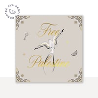 Free Palestine Gold Foil Print