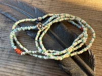 Image 2 of Meadow Flowers . Seed beads and sterling silver necklace / n11