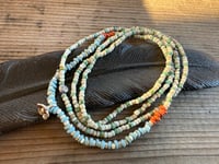 Image 4 of Meadow Flowers . Seed beads and sterling silver necklace / n11
